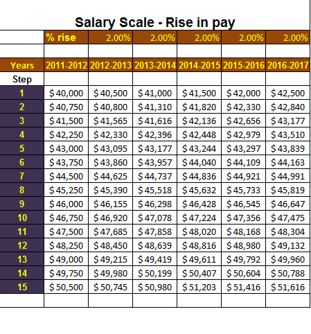 Salary Scale Template