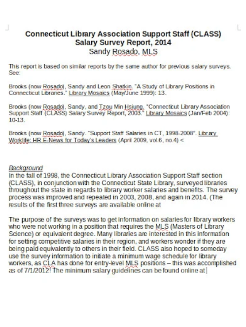 Salary Comparison Report Template