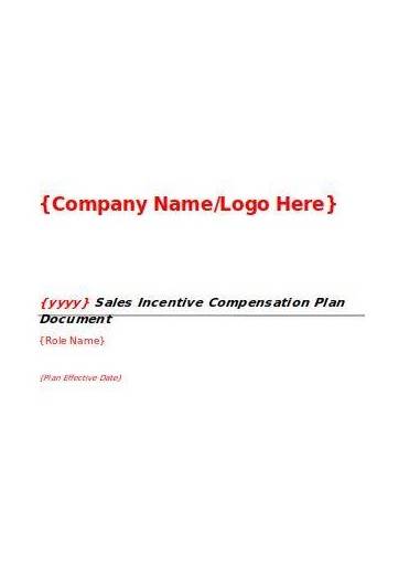 Sales Incentive Salary Planning Template