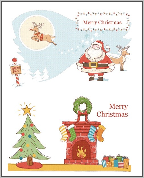 Free Employee Christmas Card Template