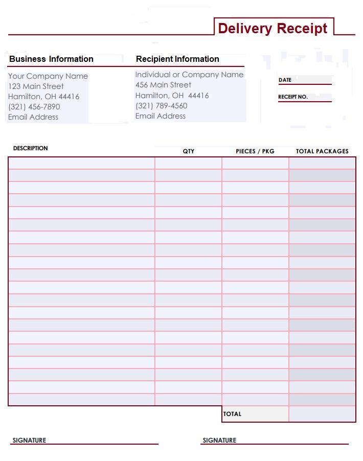 Delivery Receipt Template Free Payslip Templates Delivery Receipt Template Free Payslip Templates