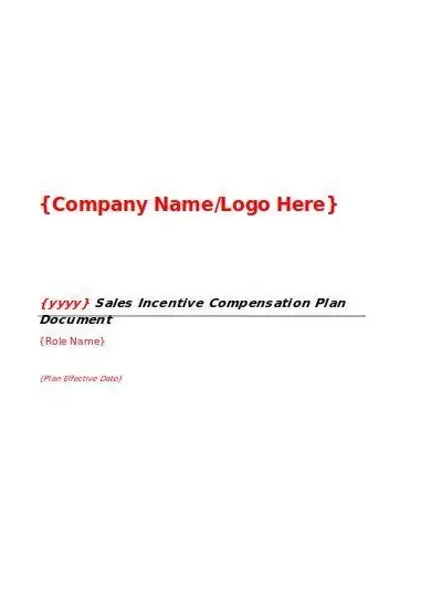 Sales Incentive Salary Planning Template